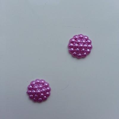 Lot de 2 embellissements en résine  12mm violet