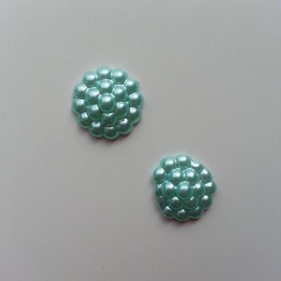 Lot de 2 embellissements en résine  12mm bleu