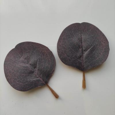 lot de 2 feuilles artificielles 80*55MM marron