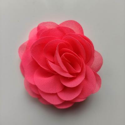 fleur de pavot en mousseline 80mm rose bonbon