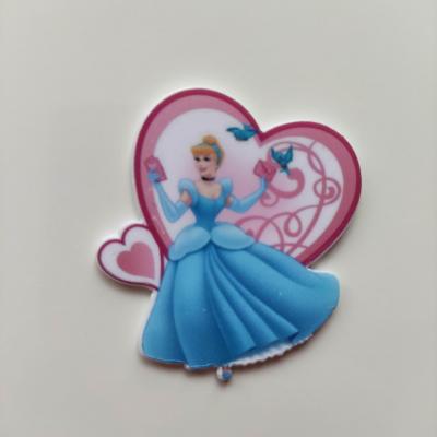 Cabochon  plat en résine princesse cendrillon 42*40mm