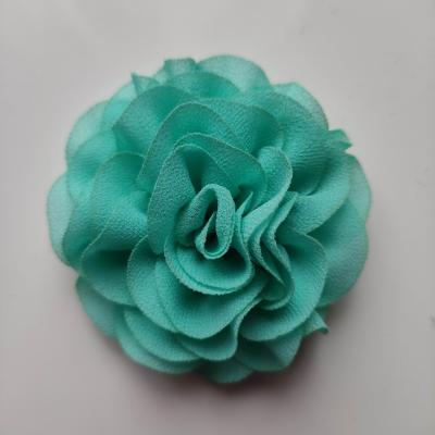 fleur en mousseline vert 70mm (2)