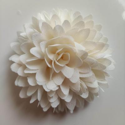fleur mousseline 90mm ivoire