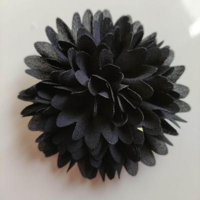 fleur mousseline 90mm noir
