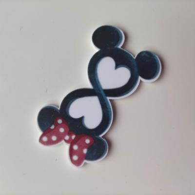 cabochon en résine minnie , mickey   45*25mm