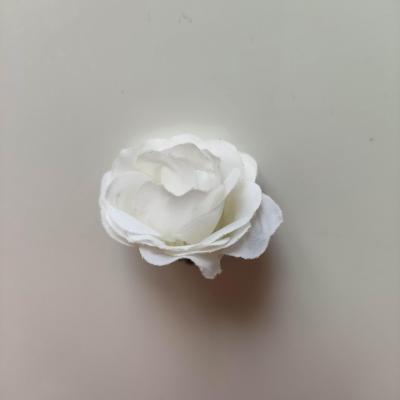 Fleur  en tissu  30mm ivoire clair