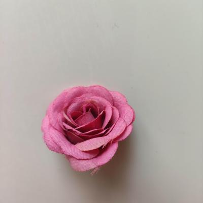 Fleur  en tissu  30mm rose fuchsia