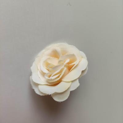 Fleur  en tissu  30mm ivoire