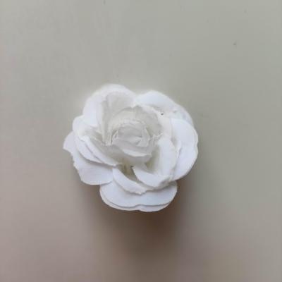 Fleur  en tissu  30mm blanc