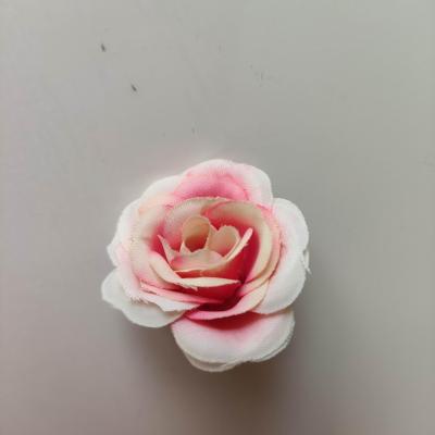 Fleur  en tissu  30mm peche et rose