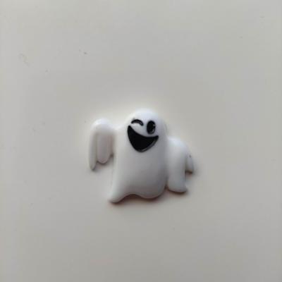 embellissement fantome halloween blanc et noir  25*25mm