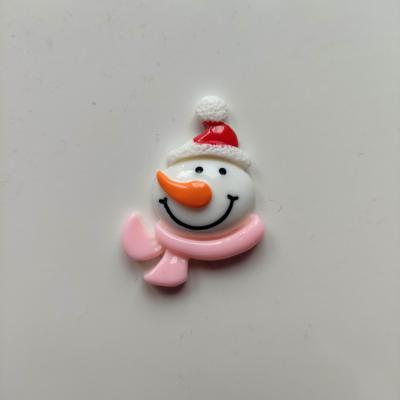 tête de bonhomme de neige en resine noel 25*33mm