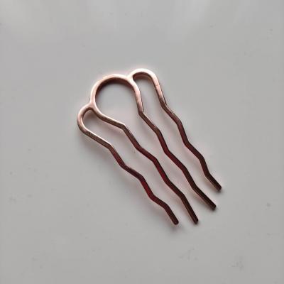 Peigne doré à décorer 35*60mm rosé