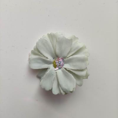 	fleur en tissu  vert moyen  40mm