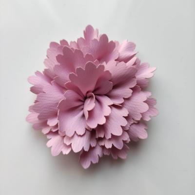 Fleur tissu  65mm rose