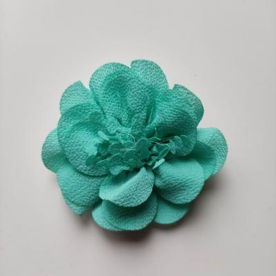 fleur mousseline avec pistils  60mm vert