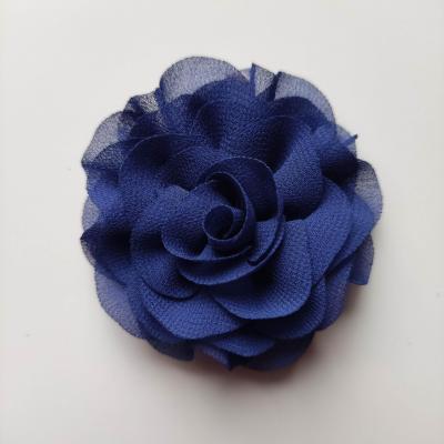 fleur en mousseline bleu royal 70mm