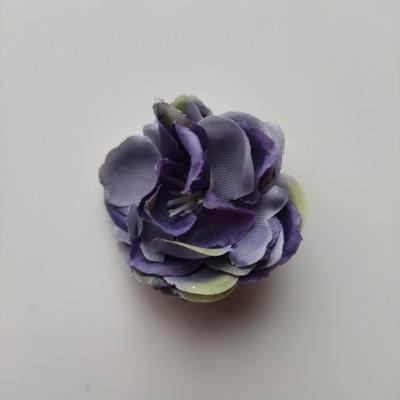 fleur artificielle en tissu de 50mm bleu foncé