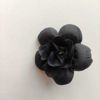 Fleur  artificielle en tissu  40mm noir