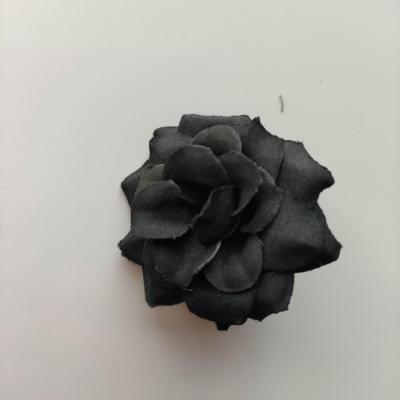Fleur  en tissu  50mm noir