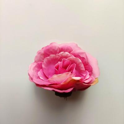 tête de fleur artificielle en tissu 50mm rose