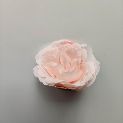 tête de fleur artificielle en tissu 50mm peche