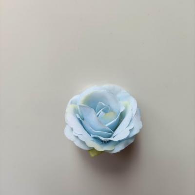 40mm fleur en tissu  bleu ciel