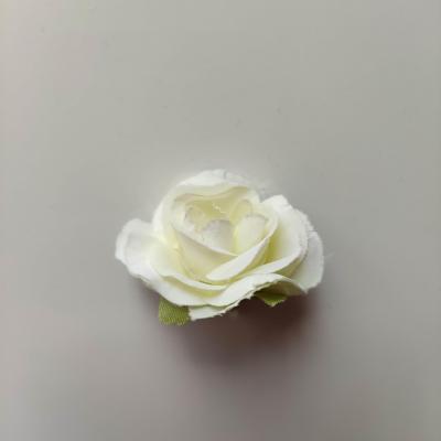 40mm fleur en tissu  ivoire