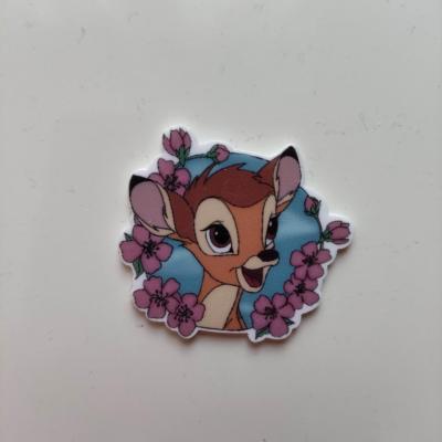 cabochon en resine plat faon bambi 35*30mm