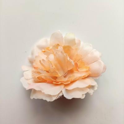 fleur artificielle en tissu de 45mm peche