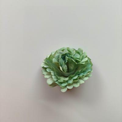 fleur en tissu mini oeillet de 30mm vert moyen