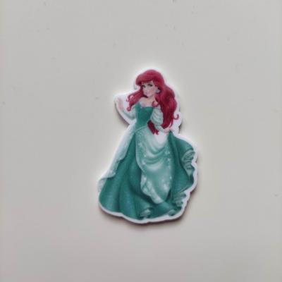 cabochon plat en résine  princesse ariel petite sirene  35*50mm