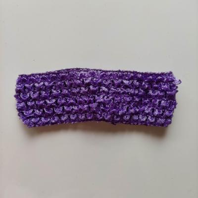 Bandeau crochet extensible violet