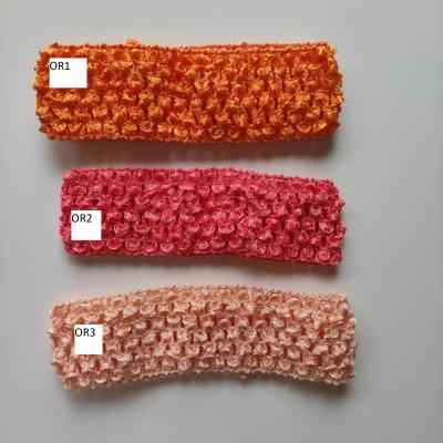 OR1 Bandeau crochet extensible  orange