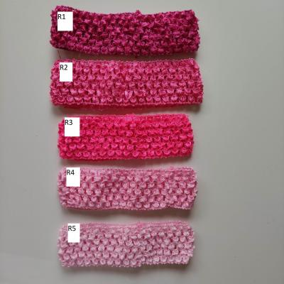 R2 Bandeau crochet extensible rose