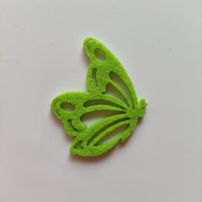 papillon  en feutrine vert 40*50mm