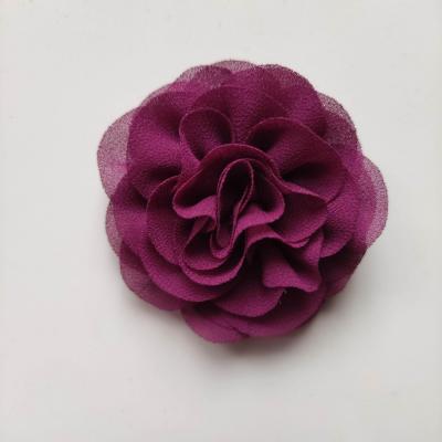 fleur en mousseline prune   70mm