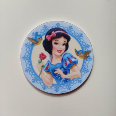 cabochon plat en résine  princesse blanche neige  40mm