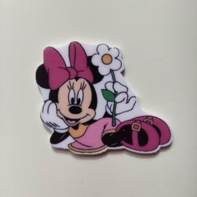 minnie cabochon plat en résine   souris 45*40mm