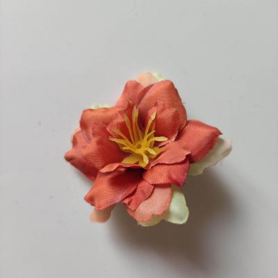 fleur  en tissu bronze   50mm