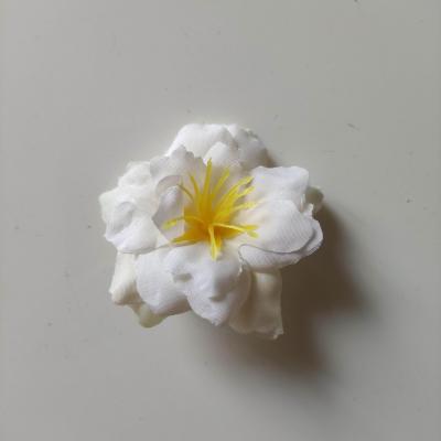 fleur  en tissu ivoire   50mm (2)