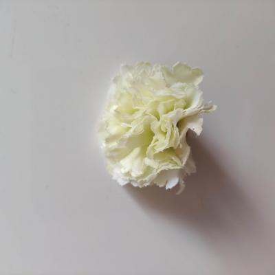 fleur artificielle en tissu de 45mm ivoire foncé