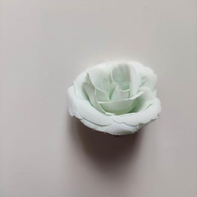 40mm fleur en tissu  vert