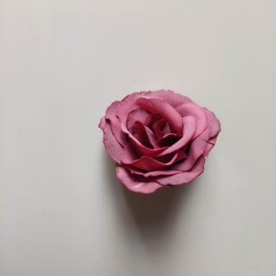 40mm fleur en tissu prune