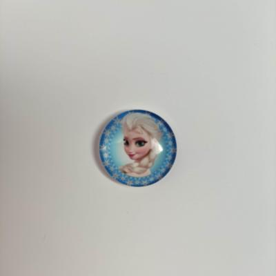 Cabochon en verre elsa reine des neiges  18mm