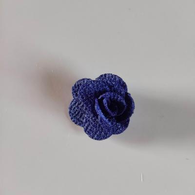 petite fleur en tissu 25mm bleu roi royal