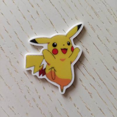 cabochon  plat en résine pikachu pokemon 35*45mm