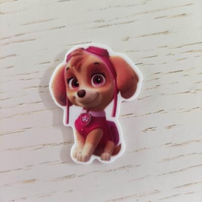 Cabochon plat en résine skye paw patrol 30*40mm