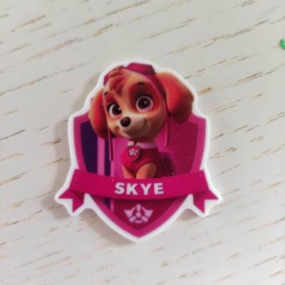 Cabochon plat en résine skye paw patrol 40*45mm