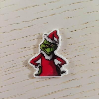 cabochon plat en résine grinch noel 30*35mm